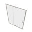 Cabine de douche pivotante décorée, verre trempé de 1/4 po, l 50 à 54 po x H 71 po, installation rapide et facile, universel gauche à droite, porte à structure étanche, installation simple, applicable, bonne fuite