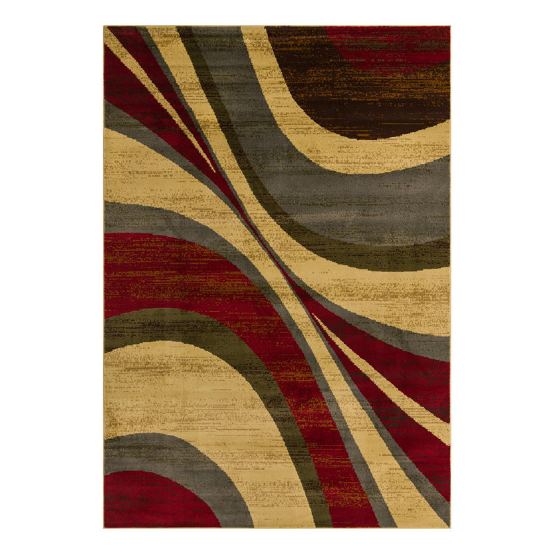 Ivetta Performance Abstract Indoor Rug, Rectangle 7'1" x 10'
