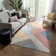 Ruby Geometric Synthetic Area Rug
