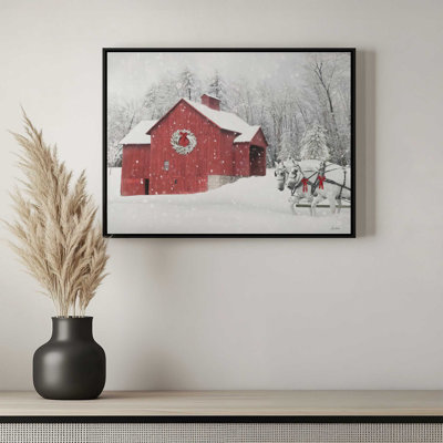 «Christmas Sleigh Ride» par Lori Deiter, reproduction d'art