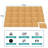 Sorbus Waterproof Wood Grain Foam Floor Tiles, 24 Tiles, 96 Sq Ft, Interlocking, Beige-100081918