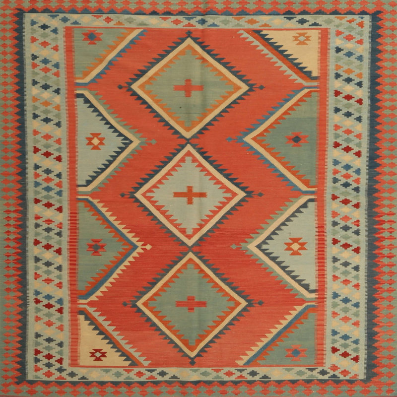 Southwestern Indoor Rug, Square 4'