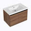 Ensemble de meuble-lavabo brun avec lavabo en résine 30 po et 2 portes-578595015