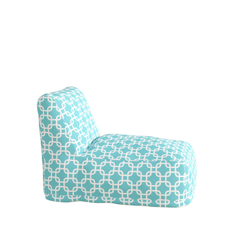 Fauteuil à billes et chaise longue Roysum, Bleu sarcelle