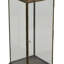 Greg Glass Lantern with Vented Top, Ring Handle, Bronze Metal 24 Inch-132922958