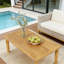 Outdoor Acacia Wood Rectangular Coffee Table