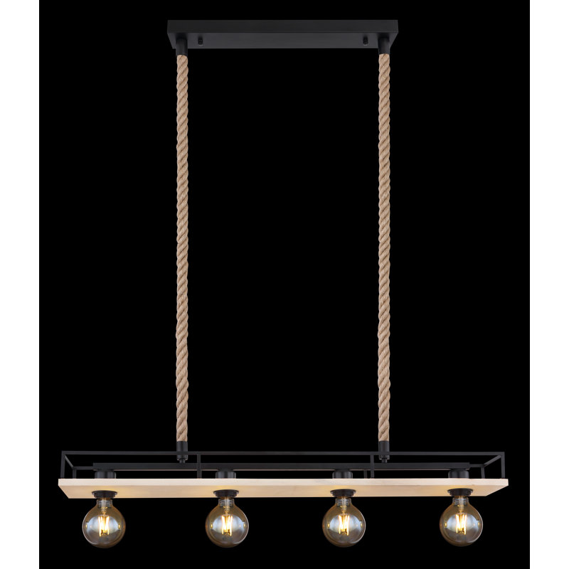 Burch 4 - Light Black/Brown Kitchen Island Pendant