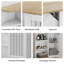 Armoire de rangement pour salle de bain, armoire de plancher autoportante avec porte et tablettes réglables