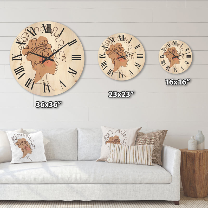 Horloge murale en bois, Très grand