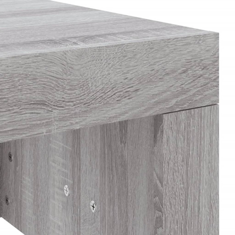 Noda Enclosed Coffee Table, Grey Sonoma