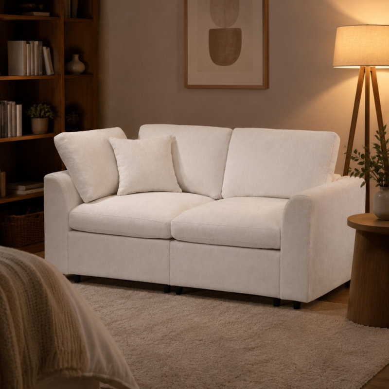 Canapé-causeuse, Beige