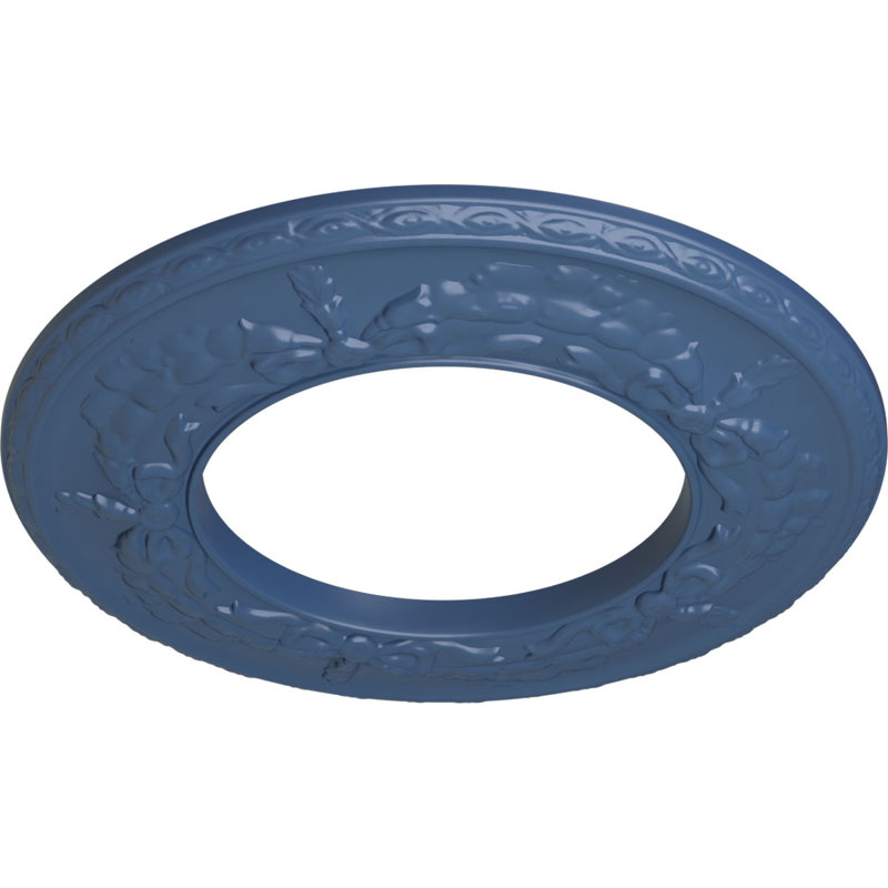 Endurathane Salem Ceiling Medallion, 13 1/4"OD x 7 1/8"ID x 7/8"P (Fits Canopies up to 7 1/8"), Hand-Painted Americana Finish