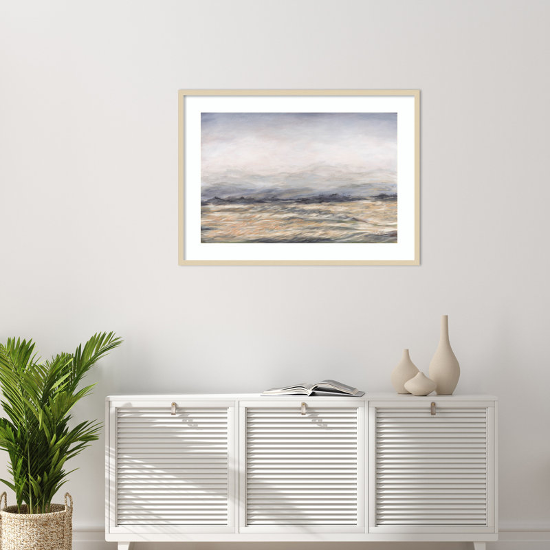 Reproduction d'art encadrée en bois Windswept par Courtney Prahl, H 30 po x l 41 po
