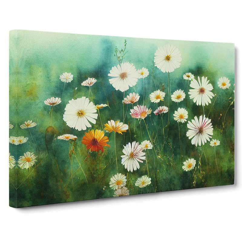 Pure Wildflowers Floral - Wrapped Canvas