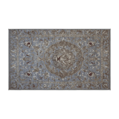 Tapis gris lavable à la machine