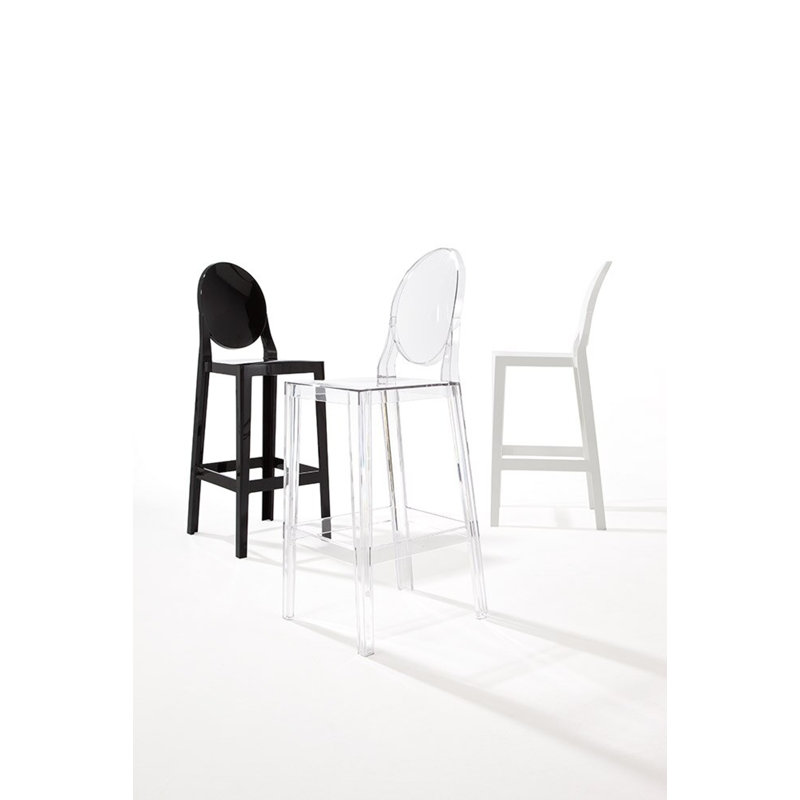 One More Outdoor Bar Stool, Crystal, 75 cm