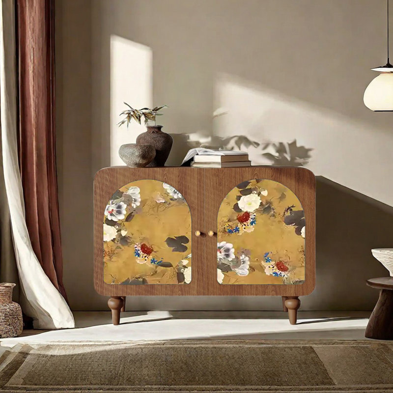 Armoire décorative multifonctionnelle, Noyer clair