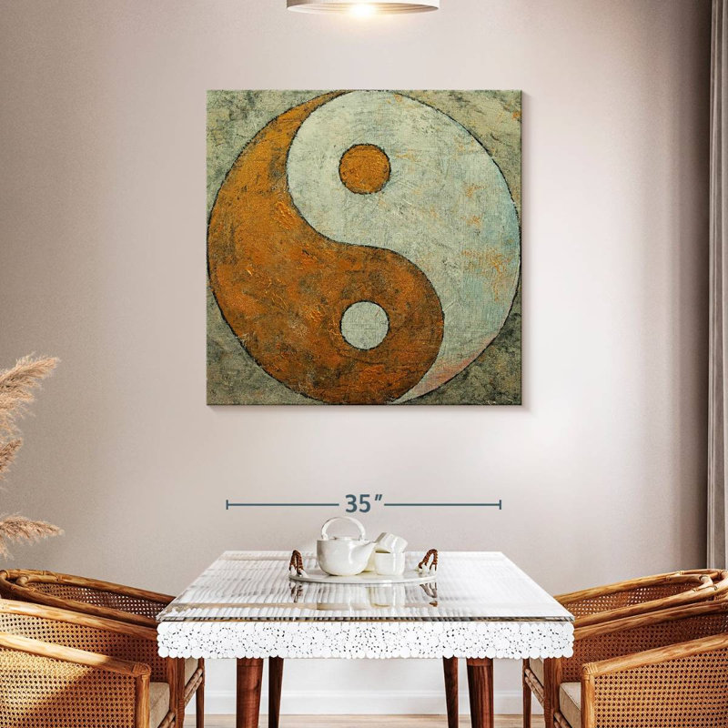 Kerrick Gold Yin Yang, 39" H x 39" W