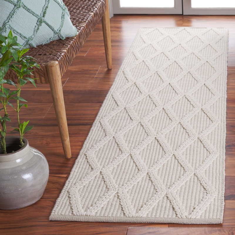 Fromm Hand Woven Wool Pile Geometric Rug, Runner 2'3" x 8'