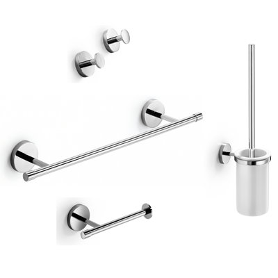 Duemila 6 - Piece Bathroom Hardware Set