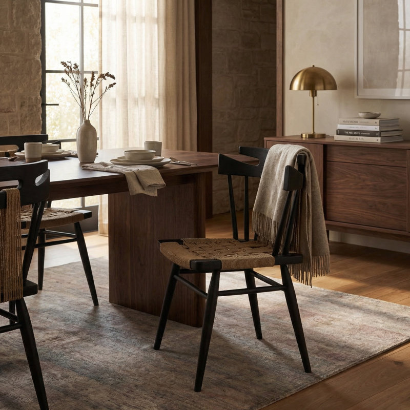 Kikki 17'' H Teak Side Chair