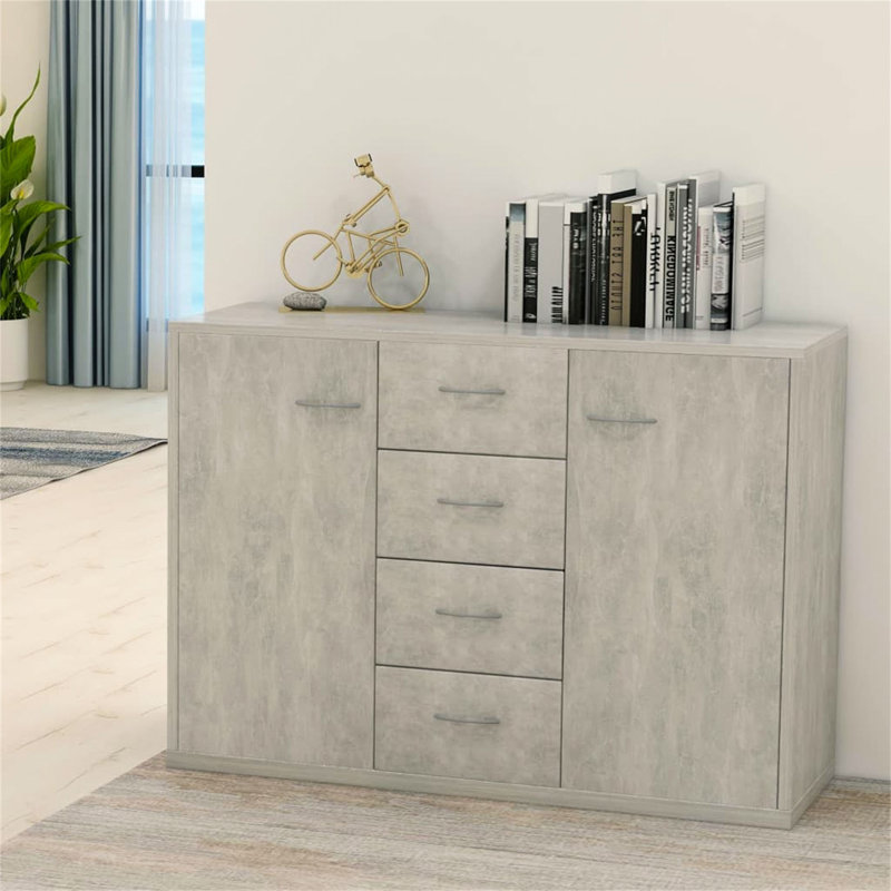Bordt 88cm Sideboard, Concrete Grey