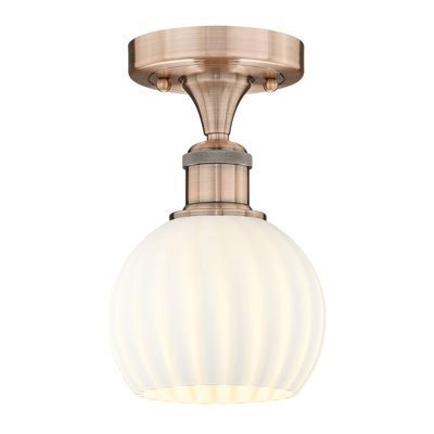 Edison - Adriao - 1 Light Semi-Flush Mount - Adriao Shade