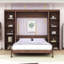 Lit escamotable en bois avec rangement spacieux-28300291