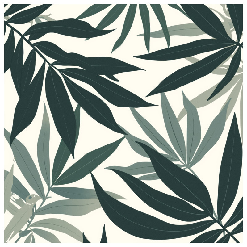 Tropical Leaves Pattern Comforter, Twin