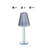 Lya 12" Crystal Glass Candle Lamp with Glass Shade, Decorative Tealight & Votive Holder, Blue-672414588