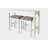 Deljan 49" Three Piece White Rectangular Solid and Manufactured Wood and Solid + Manufactured Wood Bar Table-1078532362