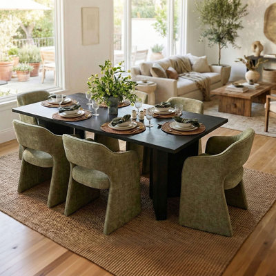 19" Seat Height Upholstered Dining Armchair