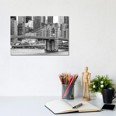Brooklyn Bridge 1 Piece Wrapped Canvas Wall Art