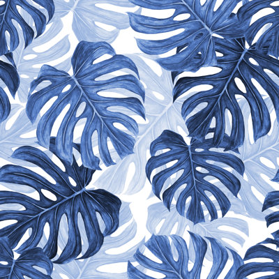 Suanne " Monstera Leaf Tropical Background - Seamless Pattern "