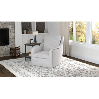 Darayl Upholstered Swivel Armchair