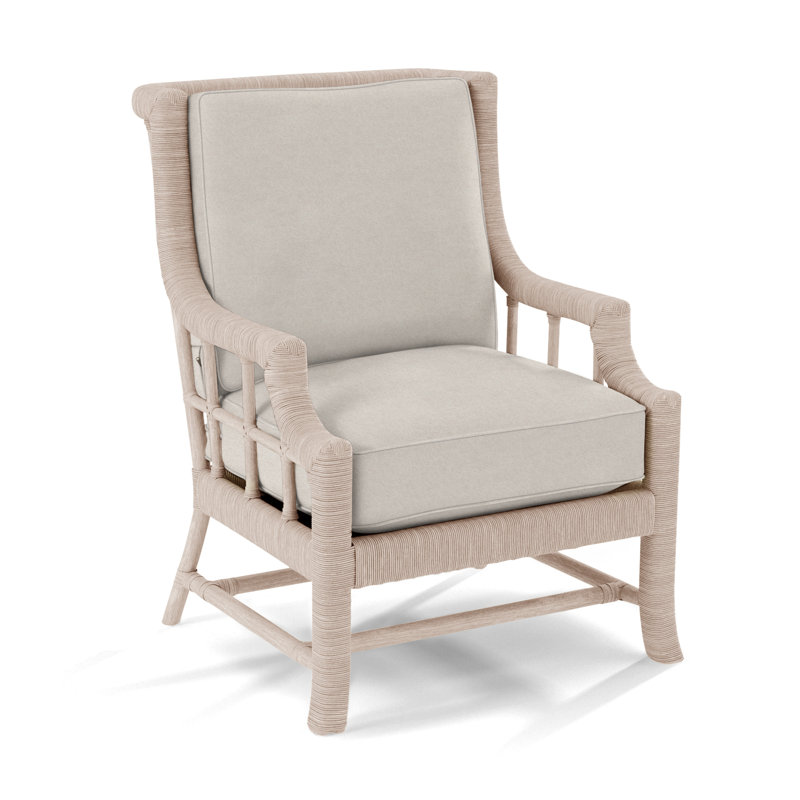 Fauteuil Lafayette, Bisque, Lin colombe élite