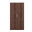 Armoire-penderie 2 portes en bois avec 3 tablettes de rangement