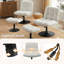 Chaise d'appoint rembourrée pivotante avec repose-pieds-2000458037