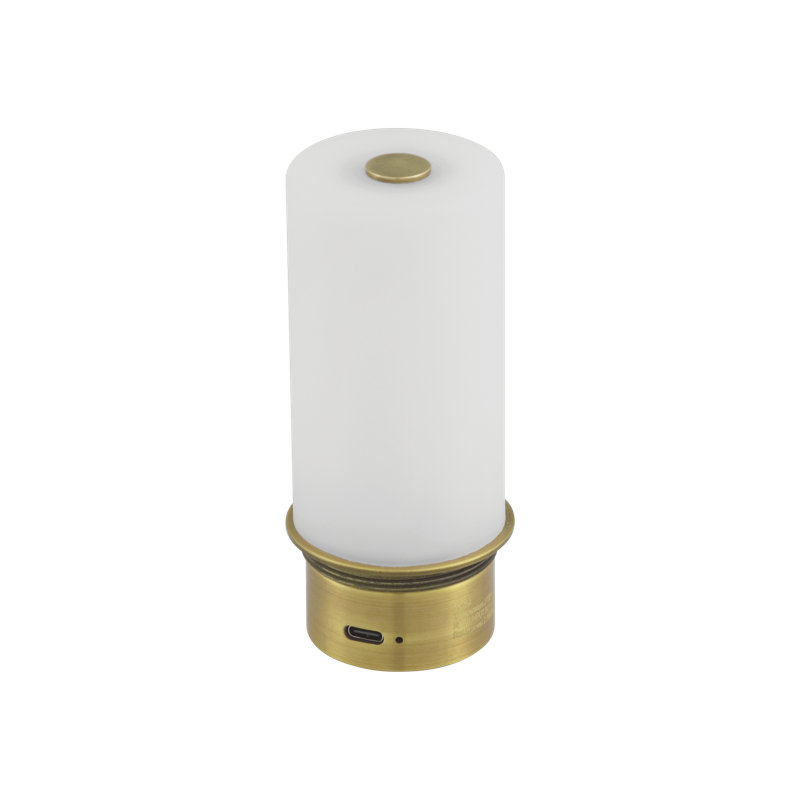 Marche Table Lamp, Brass/Black