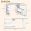 Spacious Writing Table Workstation (Not Include Stools)-1680302571