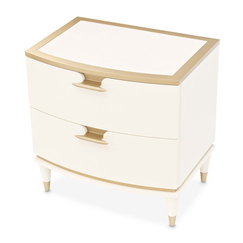 La Terrazza Nightstand - Creamy Pearl