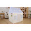 Tente de jeu d'intérieur Wilwolfer pour enfants avec tapis à carreaux douillet et lumières étoilées - décor de guirlande de tissu arc-en-ciel coloré, maisonnette pour tout-petits pour filles et garçons, cadeau d'anniversaire parfait, cadeau de Noël, jouets de décoration de chambre pour enfants (brun)-122529361