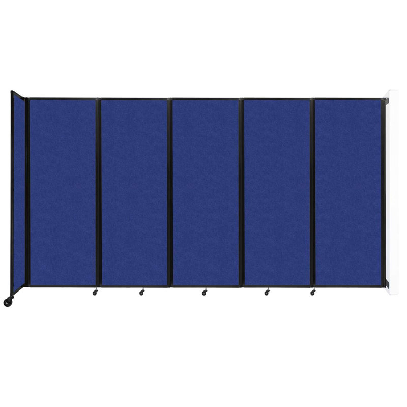11 - Cloison pliante à panneaux, 5, Bleu, H 82 po x l 168 po x P 12 po