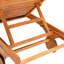 Chaise longue simple inclinable en eucalyptus avec coussins 78,70 po Jivera-352758287-344942716