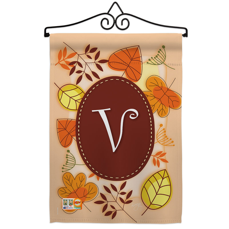 Double Sided 18.5'' H x 13'' W Polyester Flag Set, V