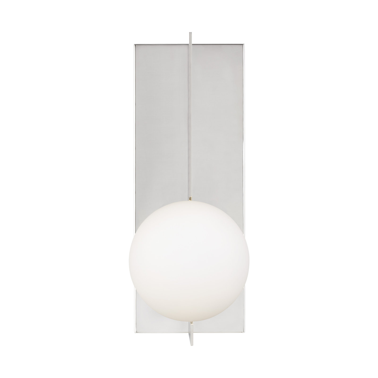 Orbel Single Light Glass Dimmable Corner Wall Light, Yes, Polished Nickel