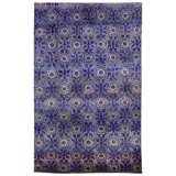 Purple Alchemy Contemporary Silk Runner - 2'11"" x 4'11""