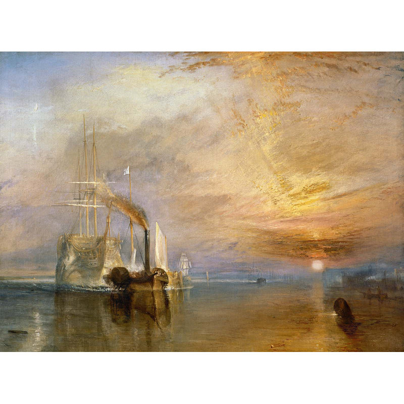 Adhésif décoratif Turner The Fighting Temeraire (19e), H 44,5 po x l 60 po