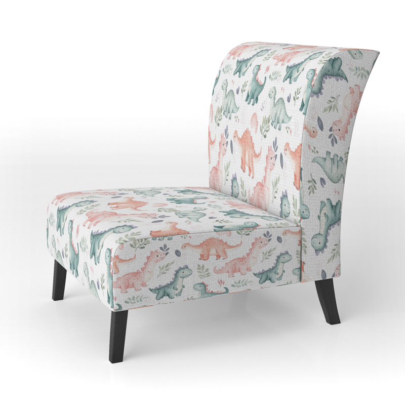 Chaise rembourrée Kids Dinosaurs, Pantoufle sans accoudoirs