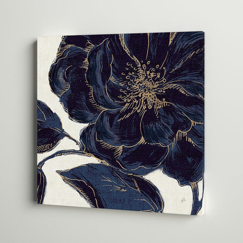 «Indigo Garden II», reproduction d'impression, H 16 po x l 16 po x P 1,5 po, Toile